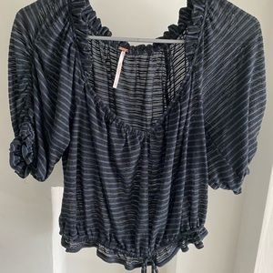 Free people blue top